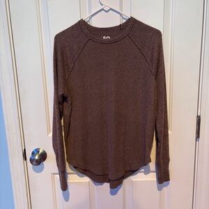 NWOT SO Brown Ribbed Sweatshirt